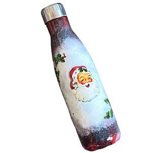 20 OZ Custom Made Christmas, Santa Claus Water Bottle-Stainless Steel-NEW